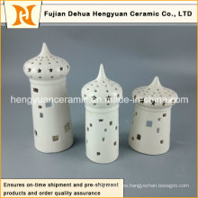 Casa forma de cerámica Candle Holder para el Islam Decoración